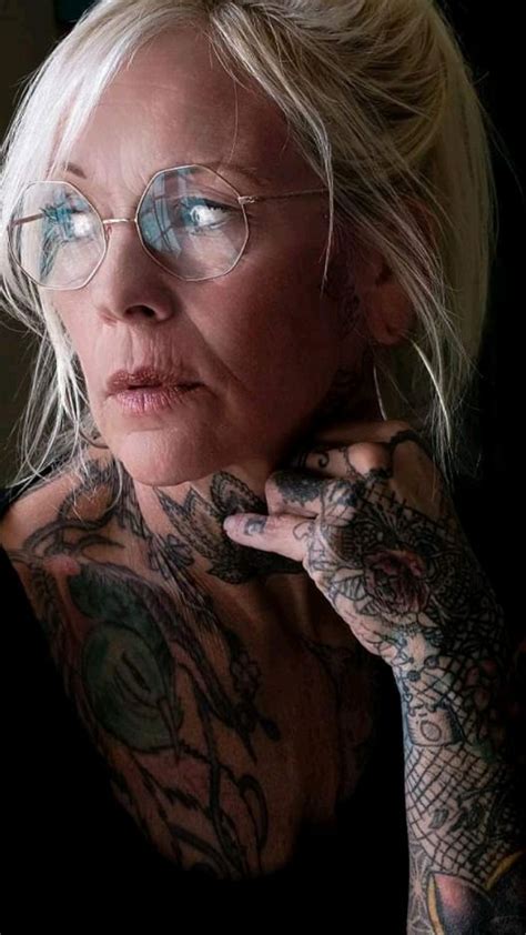 Older Woman With Tattoos Older Women With Tattoos Neck Tattoo
