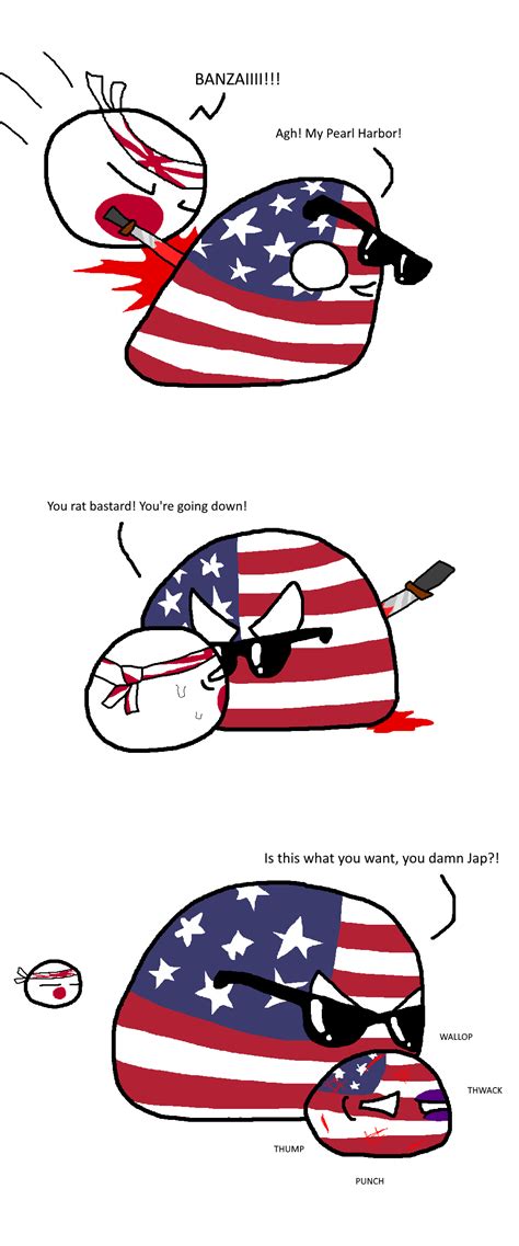 Even the most annoying ani. Japan attacks America : polandball