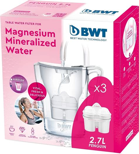Bwt Penguin Wasserfilterkrug Mit Magnesium Pack 3 Filter Für