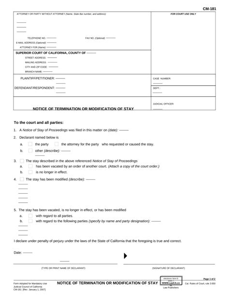 Ca Termination Paper Doc Template Pdffiller