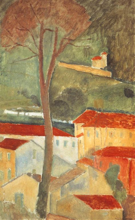 Amedeo Modigliani Landscape At Cagnes Amedeo Modigliani Modigliani