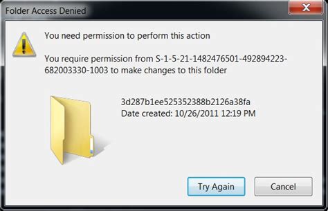 Cannot Delete Folder On Windows Folder Access Denied You Need