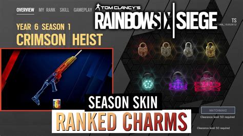 Ranked Charms Seasonal Skins Rainbow Six Siege Deutsch Youtube