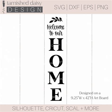 Welcome Porch Sign Svg Porch Sign Svg Welcome To Our Home Etsy Canada