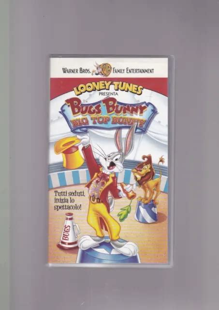 Vhs Film Bugs Bunny Big Top Bunny 2000 Animazione Warner Scudi Eur 10