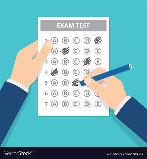 Passing Exam Test Royalty Free Vector Image Vectorstock