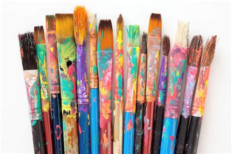 Free Printable Paintbrushes To Color