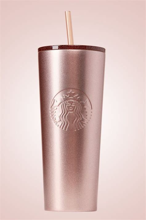 Rose Gold Cold Cup Copo Starbucks Starbucks Tumbler Starbucks Drinks