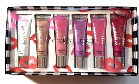 Victorias Secret Beauty Rush Lip Gloss Set ~ Hot Lips 6 Piece Set~ Nib Victoriassecret