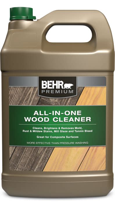 Exterior All In One Wood Cleaner And Stripper Behr Premium Behr