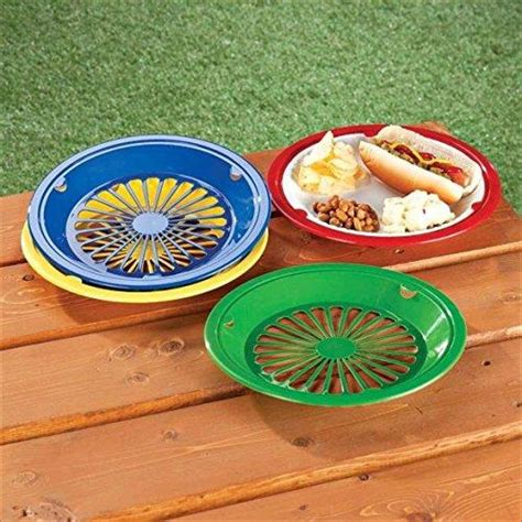 10 Reusable Plastic Paper Plate Holders Set Of 12