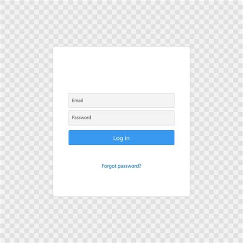 Premium Vector Login Form Page Template
