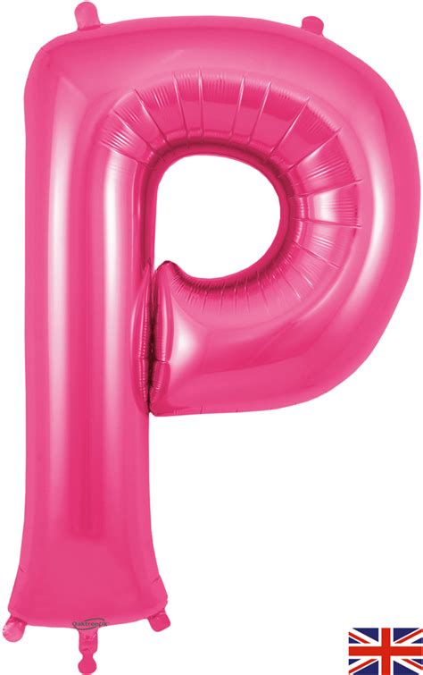 34 Letter P Pink Oaktree Brand Foil Balloon Bargain Balloons Mylar