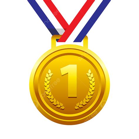 First Place Medal Clipart Vector First Place Golden Medal For Sport