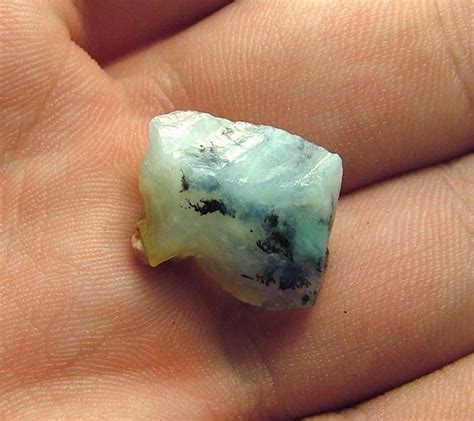 Blue Peru Opal With Dendritic Inclusions 810 Cts