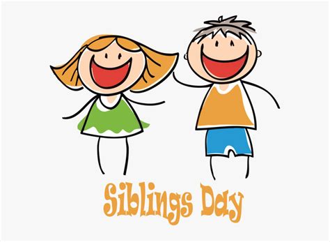Transparent Siblings Day Cartoon Facial Expression National Siblings