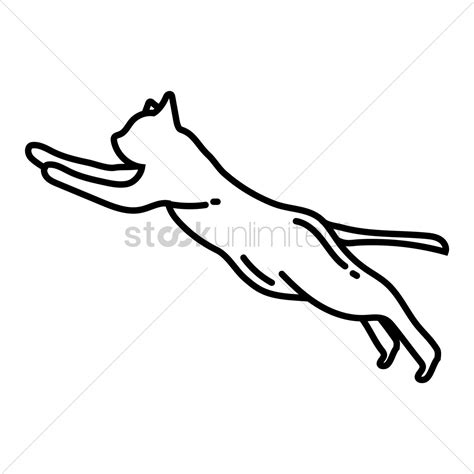 Cat Jumping Drawing At Explore Collection Of Cat