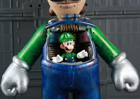 Fã Da Série Super Mario Cria Action Figure Em Forma De Robô Do Luigi