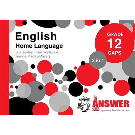 English Home Language 3 In 1 Study Guide Grade 12 Caps Paperback