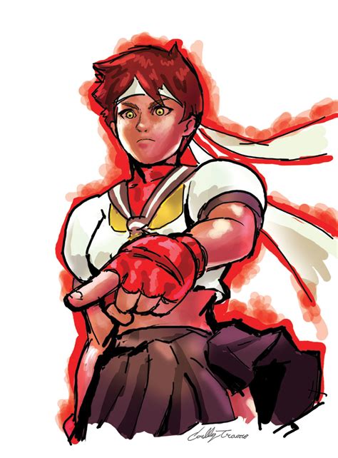 Artstation Street Fighter Evil Sakura And Violent Sean