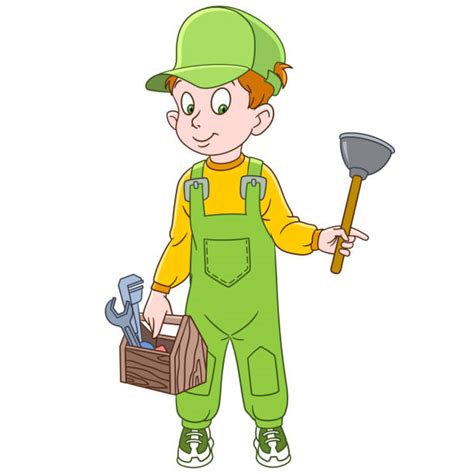 Funny Plumber Clip Art Illustrations Royalty Free Vector Graphics