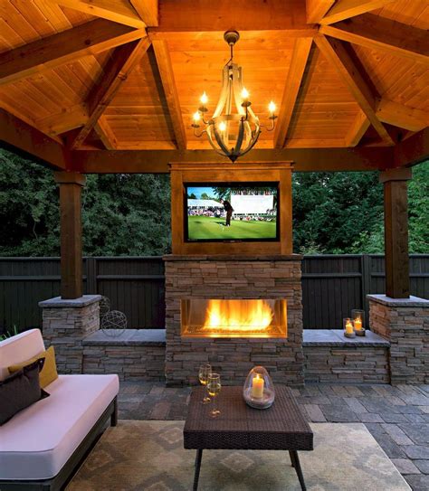 Turn Your Backyard Into A Relaxing Retreat With A Pavilion And Fireplace