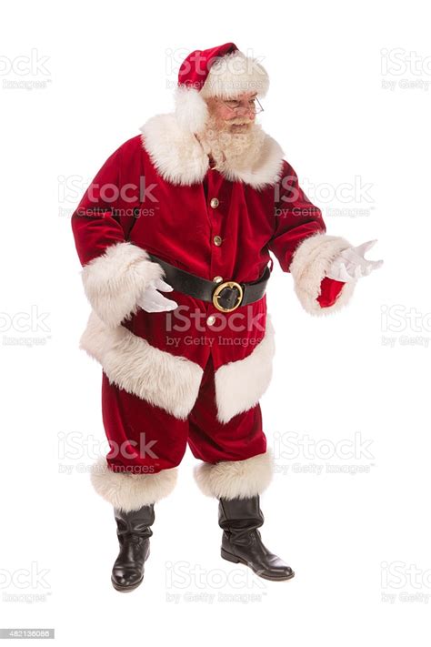 Your shaped postcard stock images are ready. Real Santa Claus Full Body Looking At Camera Stock Photo - Download Image Now - iStock