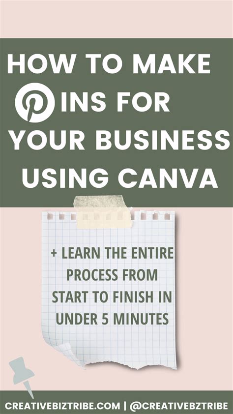 How To Make A Pin Using Canva Social Media Schedule Pinterest