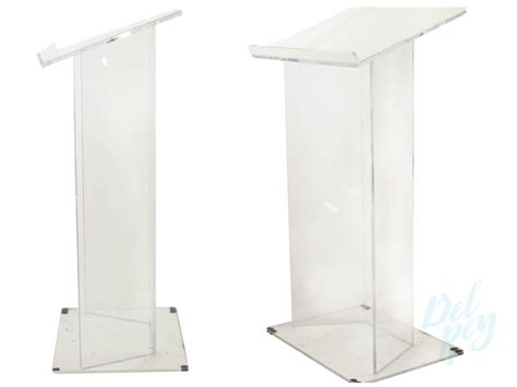 Clear Lucite Podium The Party Rentals Resource Company