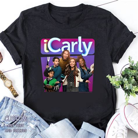 Icarly Cast Photo T Shirt Icarly Logo Shirt Movies Series Etsy