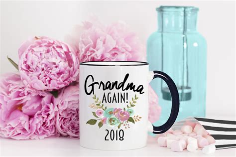 Grandma Again Mug Grandma To Be T Grandma To Be Coffee Etsy