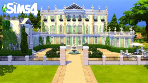 French Country Manor The Sims 4 Speed Build Cc Links Youtube