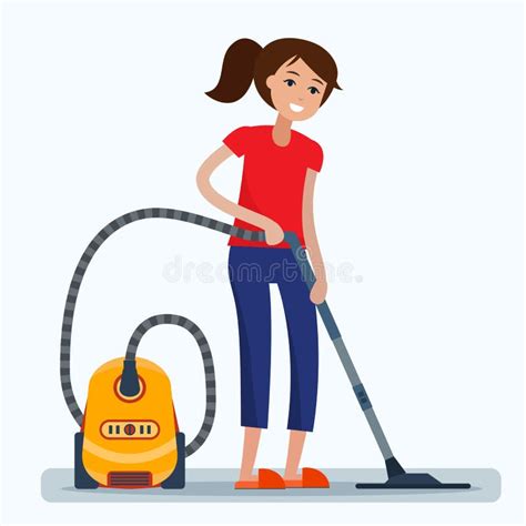 woman cleaning room vacuum cleaner stock illustrations 1 023 woman cleaning room vacuum