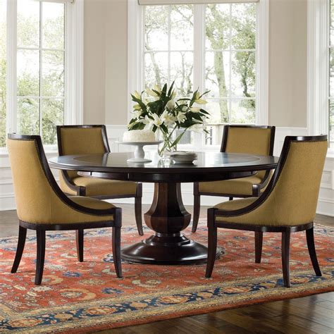 Makes this table a simple choice to update your dining room or breakfast nook. $1200-Sienna Round Dining Table and Chairs by Brownstone ...