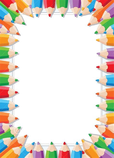 School Frames And Borders Free Clip Art Colorful Borders Design E23