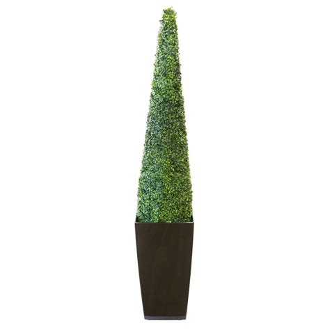 Artificial Boxwood Cone Topiary Tower From Evergreen Direct