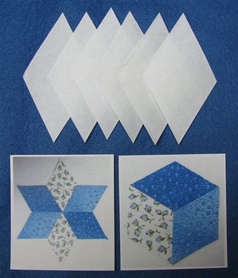 Epp Diamonds 300 Iron On Papers Diy English Paper Piecing Etsy In