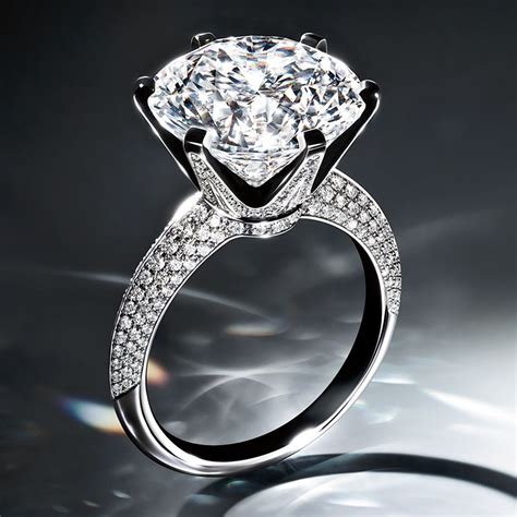 The Tiffany Setting Engagement Ring With Pavé Diamond Band In Platinum
