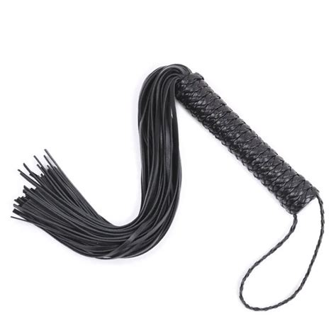 Buy 100 Genuine Leather Whip Spanking Paddle Bdsm Toys Adult Bondage Black