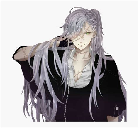 Fanart Grey Hair Anime Boy Along With That His Left