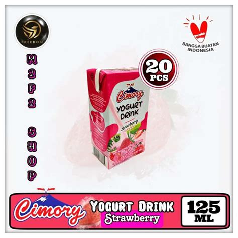 Promo Yogurt Cimory Drink Strawberry Kotak UHT Stroberi 125 Ml