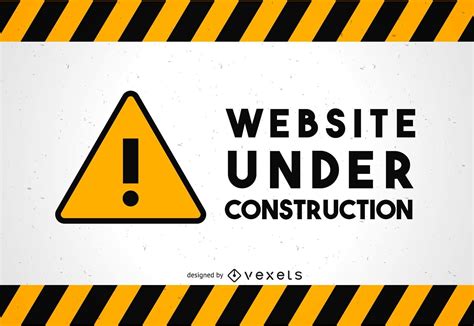 Website Under Construction Design Vector Download