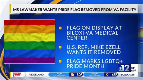mississippi congressman asks va leaders to remove rainbow pride flag youtube