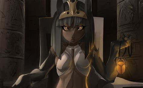 5120x2880px Free Download Hd Wallpaper Egypt Girl Female Anime Character Wearing Egyptian