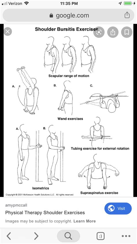 Pin By Mary Gallaher On Health Physical Therapy Shoulder Exercise Images Bursitis Shoulder