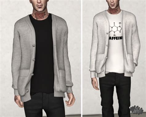 Knitted Cardigan At Darte77 Sims 4 Updates
