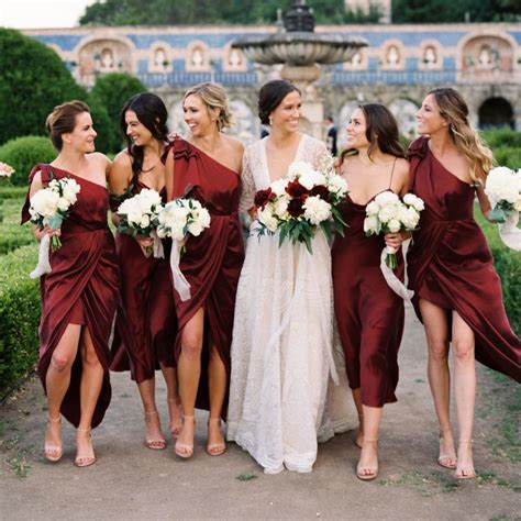 7 Best Burgundy Bridesmaid Dresses
