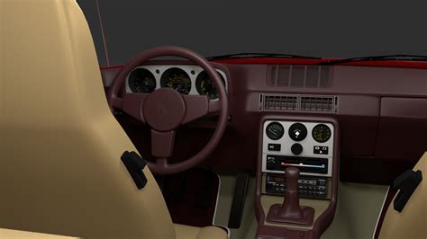 Primer Porsche 944 Con Interior Hdri Modelo 3d 89 Obj Fbx Dae