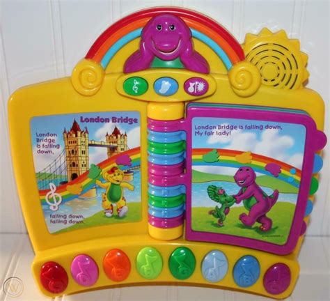 Barney Sing N And Play Songbook Musical Storybook Toy Purple Dinosaur By
