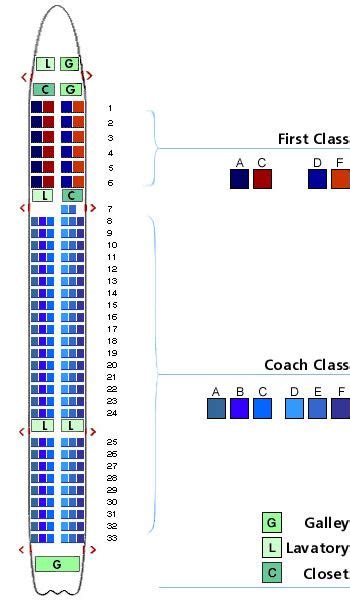 Boeing 757 Seating Chart Airline Seating Layout Maps And Seat Row